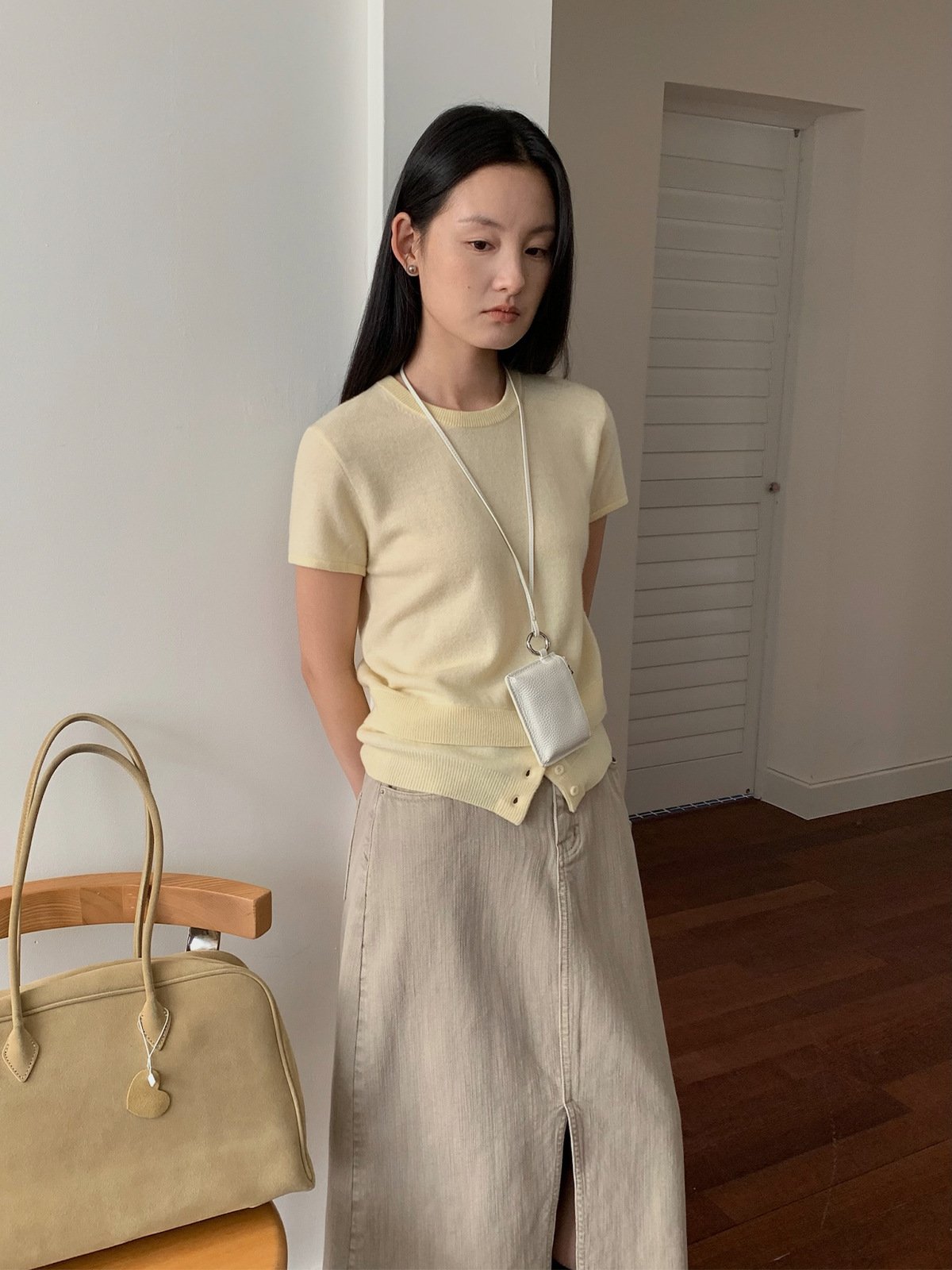 60%Wool short-sleeved knitwear 24358 - 图片 8