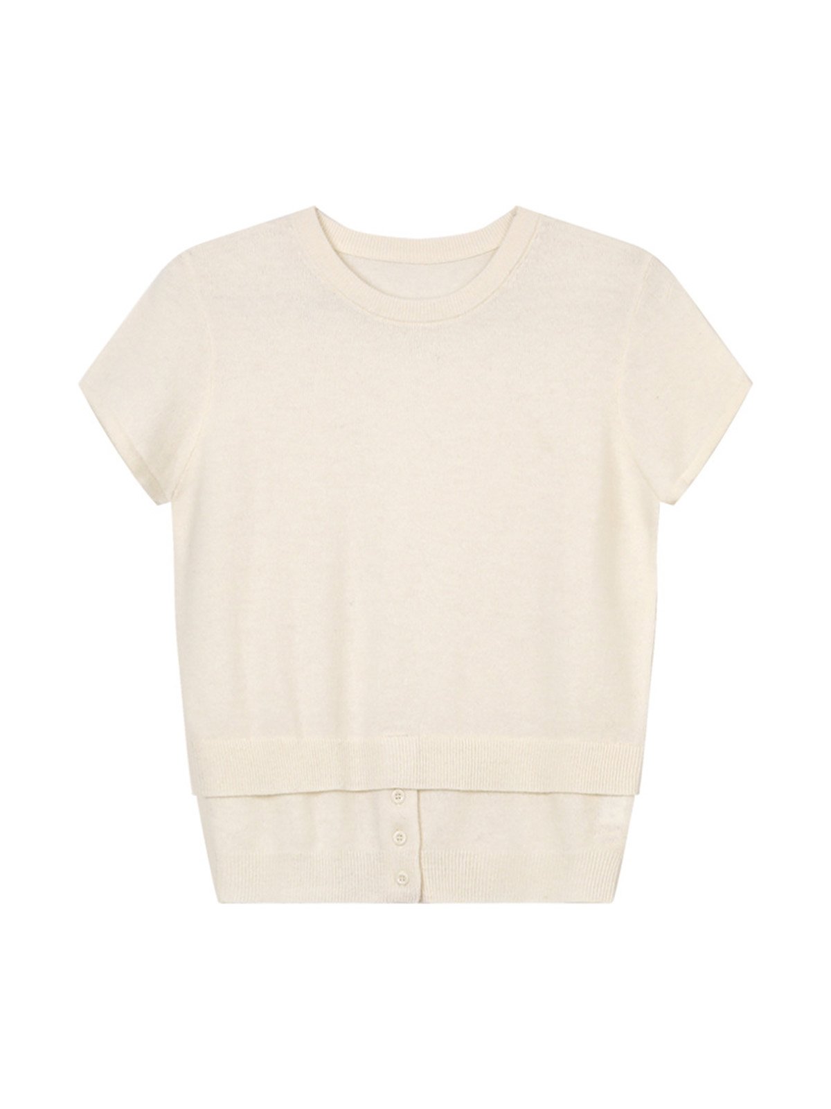 60%Wool short-sleeved knitwear 24358 - 图片 5