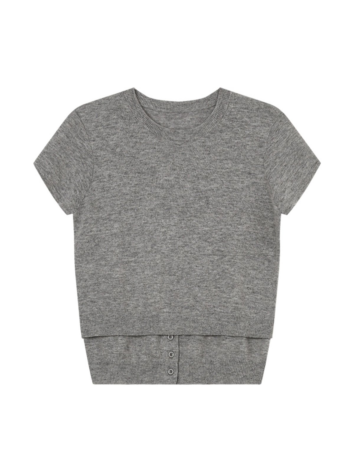 60%Wool short-sleeved knitwear 24358 - 图片 4