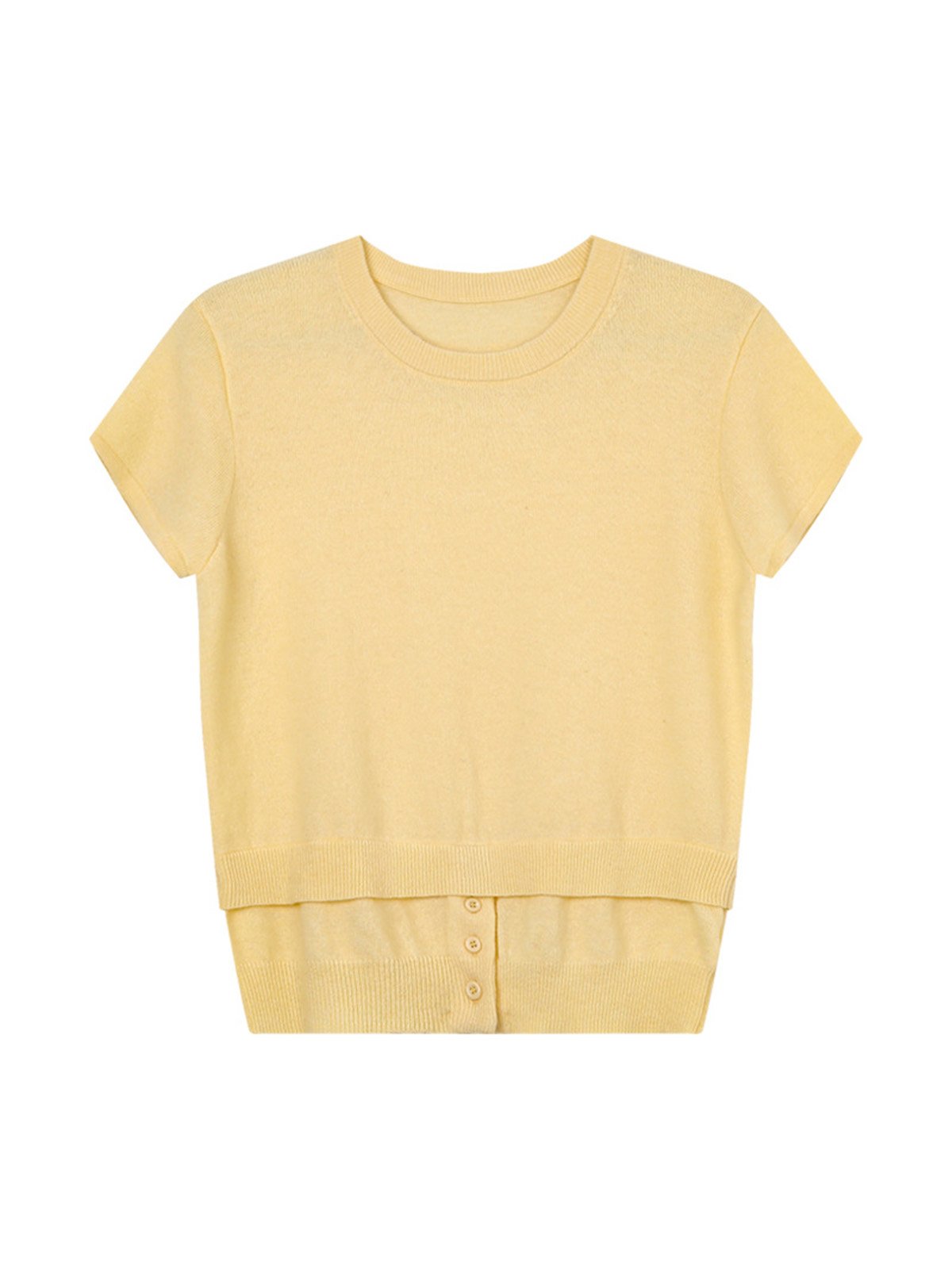 60%Wool short-sleeved knitwear 24358 - 图片 3