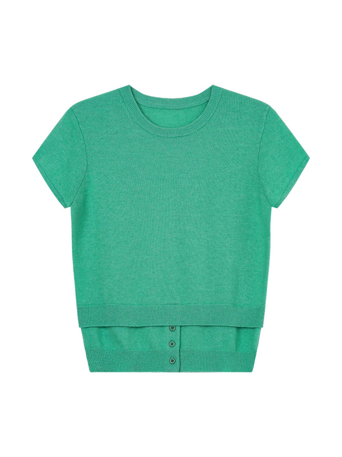 60%Wool short-sleeved knitwear 24358