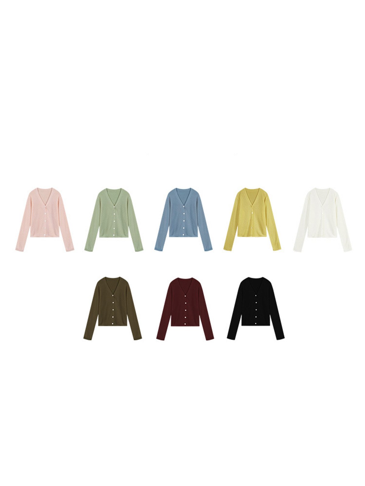 V-neck Casual Cool Women's sweater 41MP39199 - 图片 6