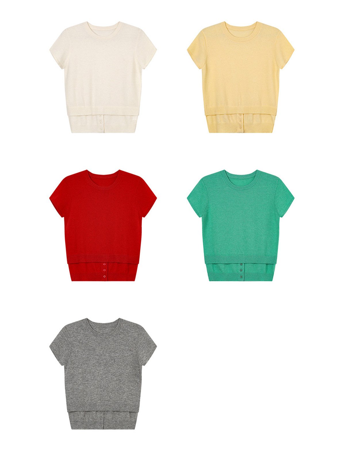 60%Wool short-sleeved knitwear 24358 - 图片 6