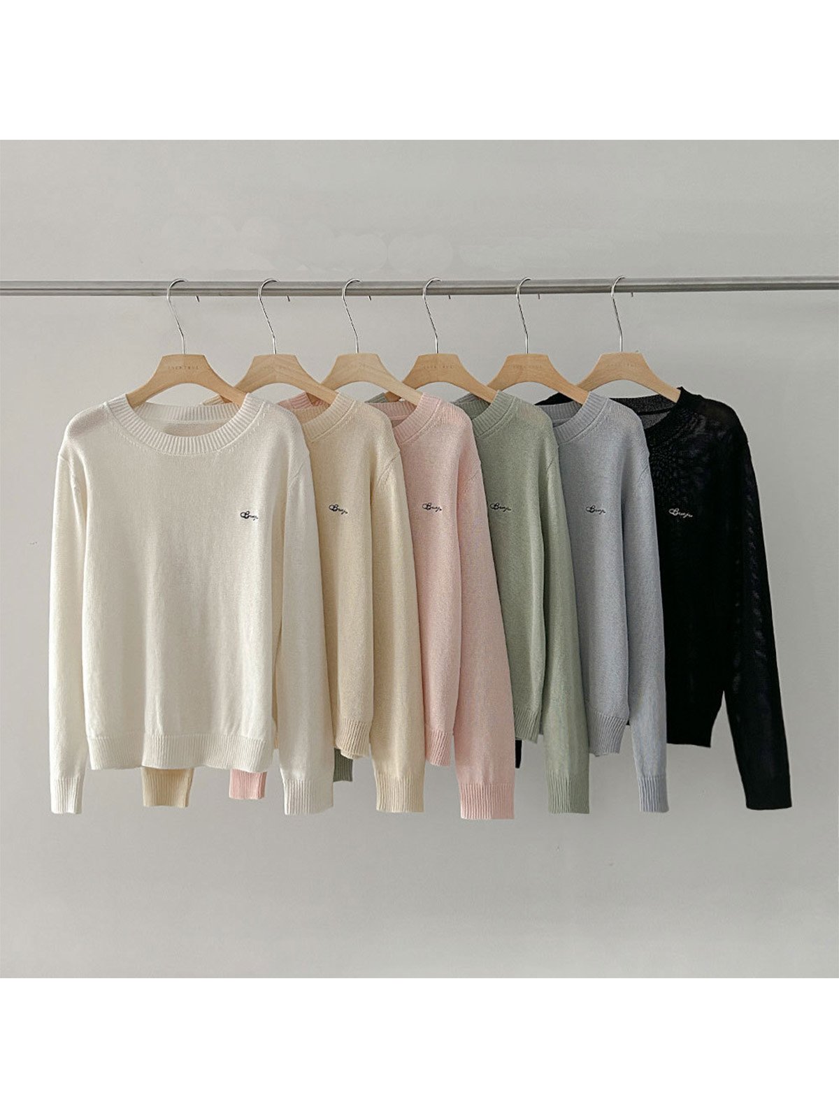 Cotton crew neck sweater 15705 - 图片 6