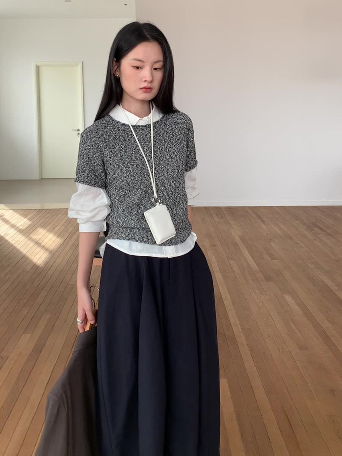 100%Cotton Short-sleeved Knitted Sweater 24650