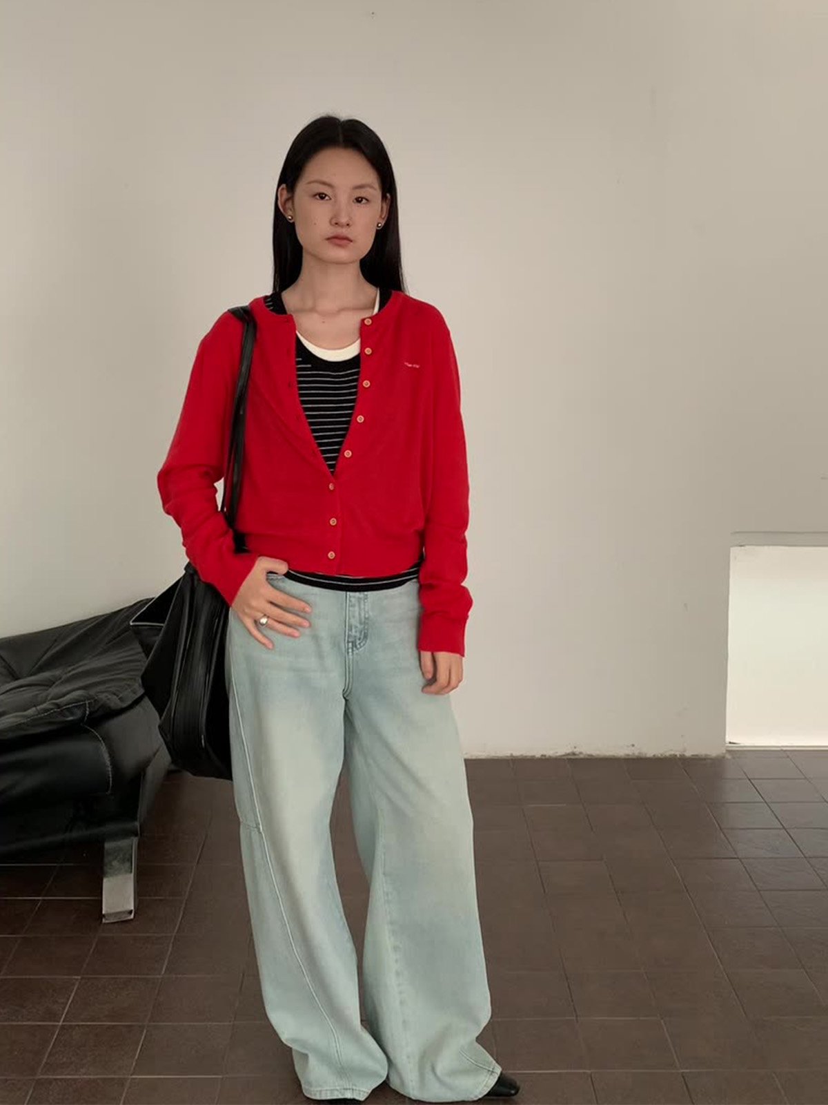 100% wool Single-breasted Cardigan Knitwear SweaterMG1234 - 图片 2