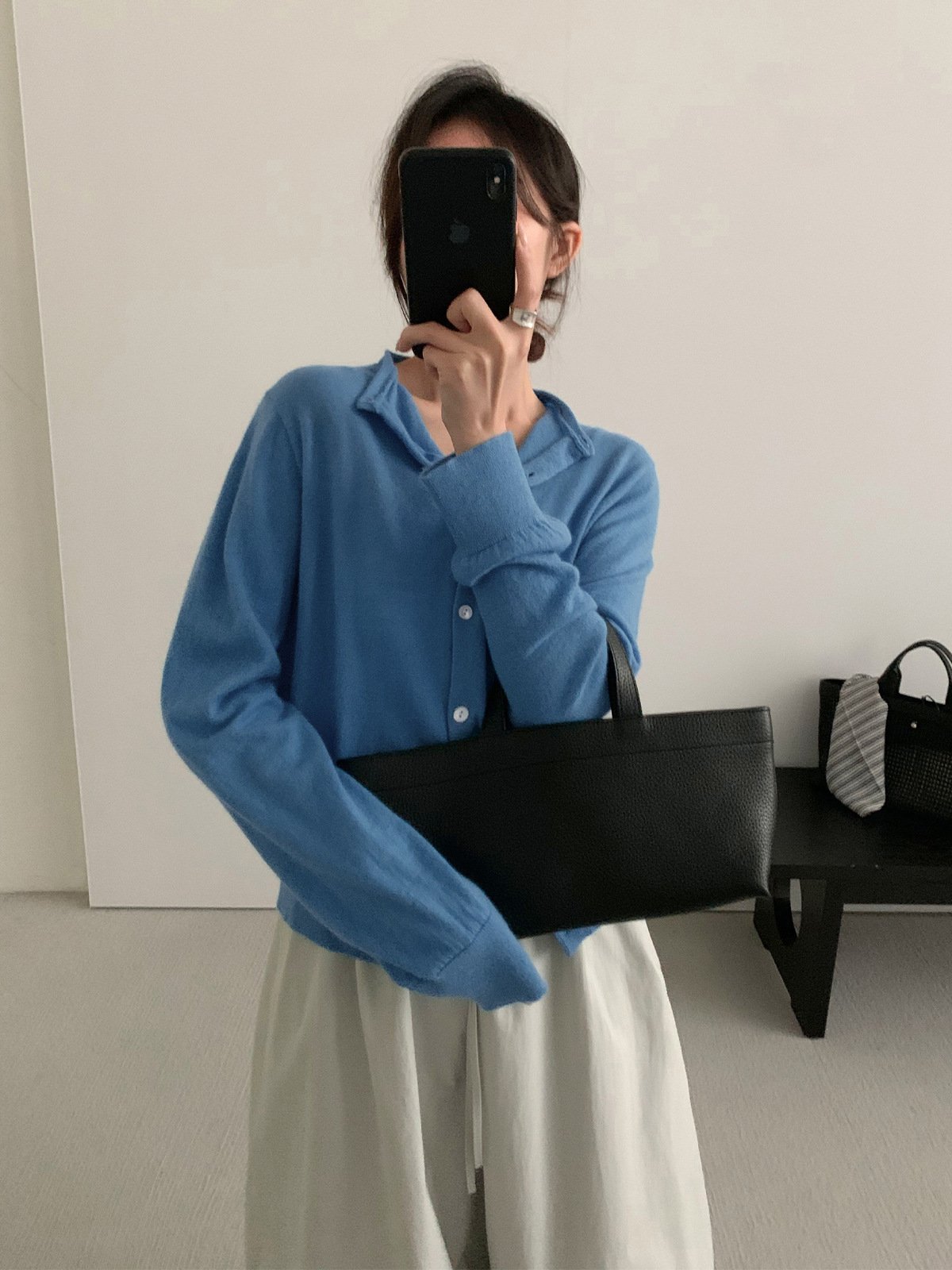 Soft 100%Wool Cardigan Knitted Sweater 25698