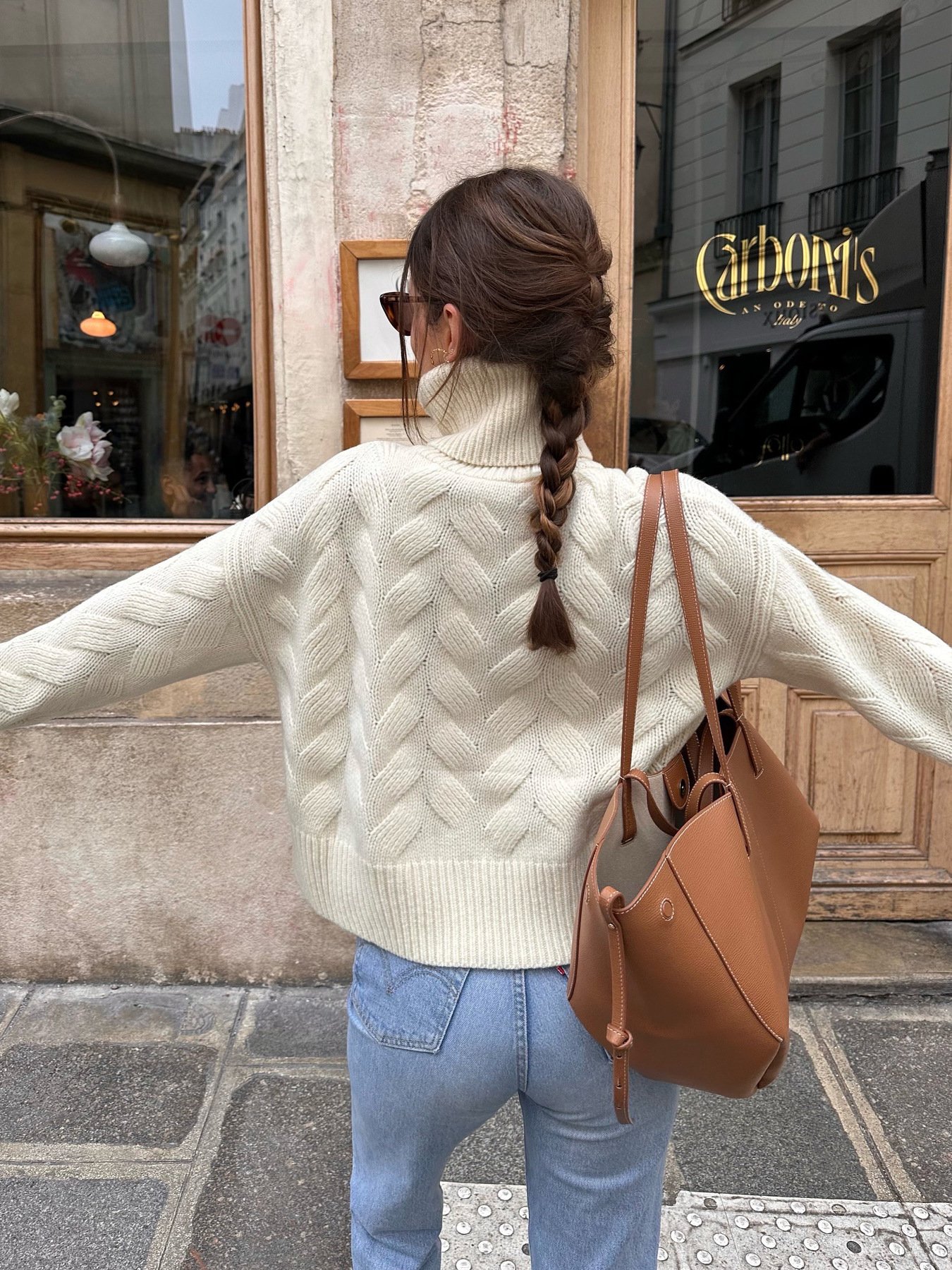 100%Acrylic Turtleneck Sweater 6169 - 图片 3