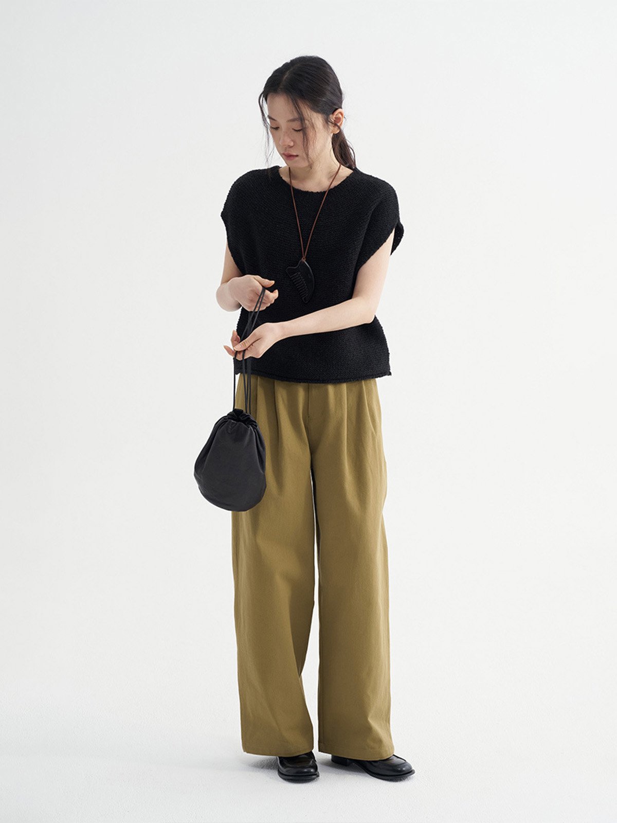 80%Wool Round-neck Vest 52367 - 图片 3