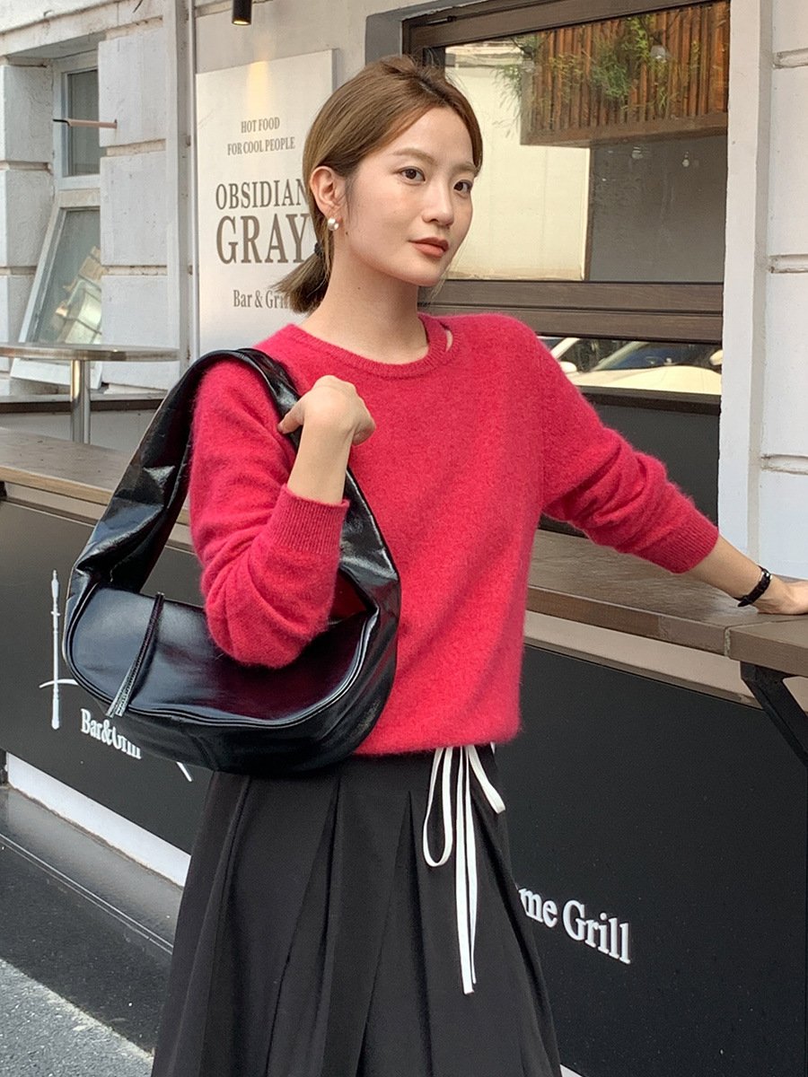 33%Raccoon and Wool sweater knitted sweater 52316 - 图片 2