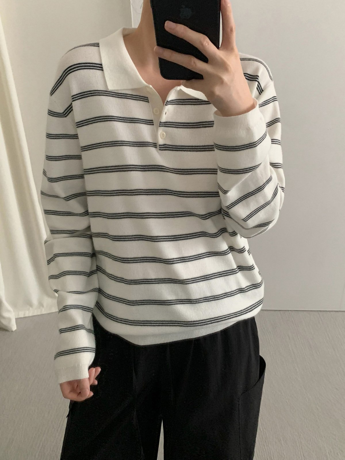 Long Sleeve Wool Knitwear 31289 - 图片 2