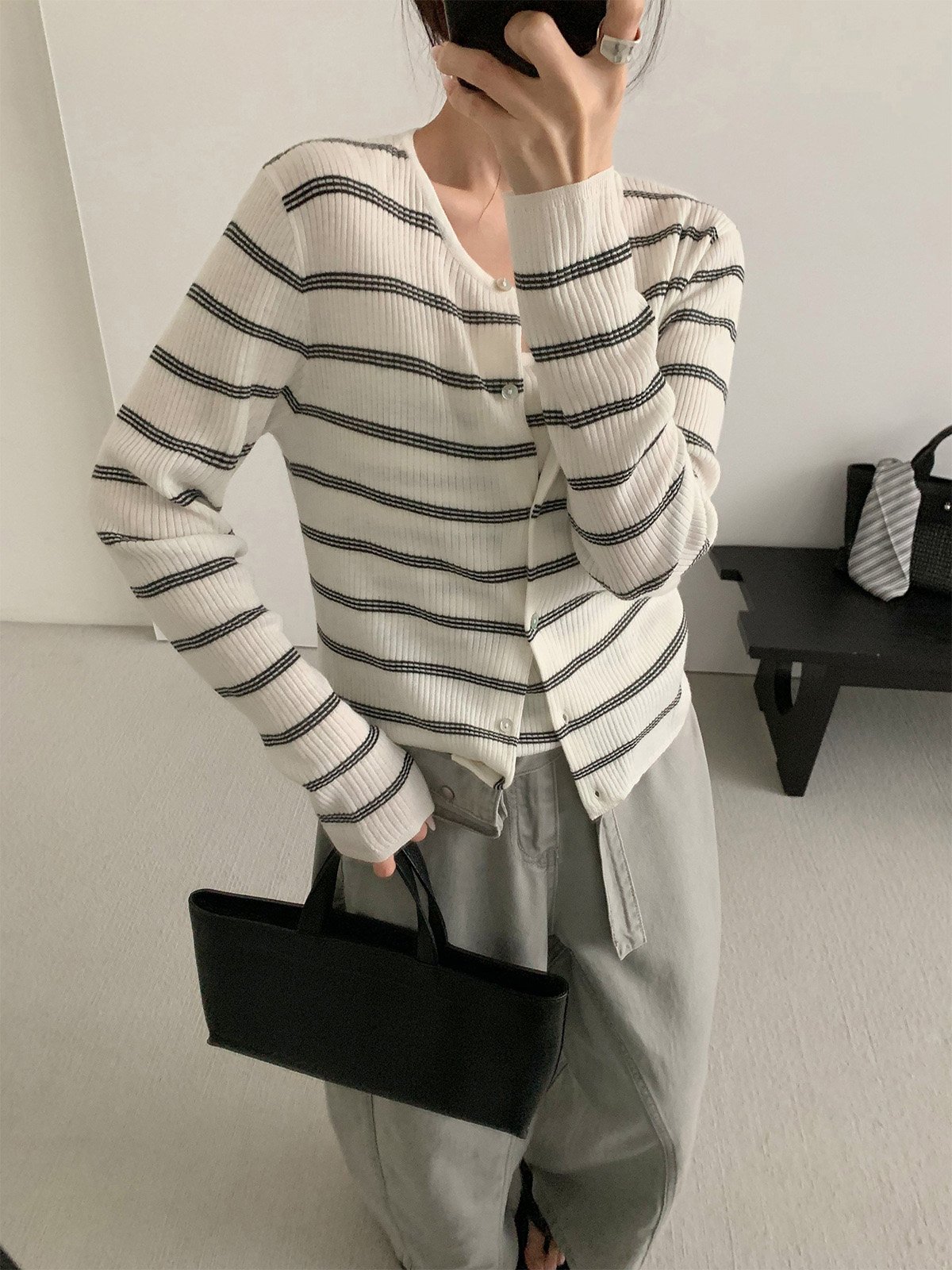 Wool Knitwear vest two-piece set 25657 - 图片 3