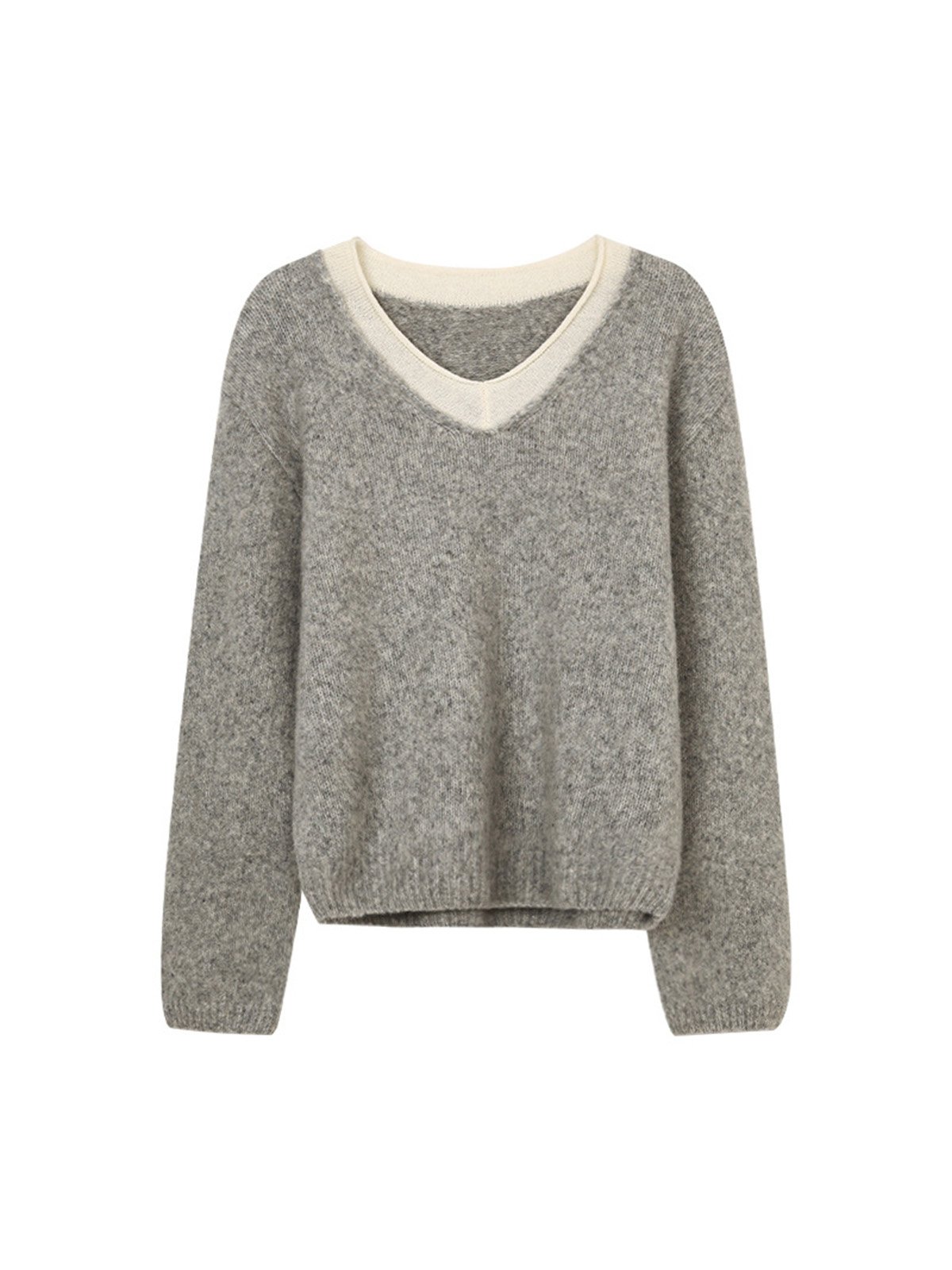 80%Wool Thick Woolen Two fakes Sweater 52368