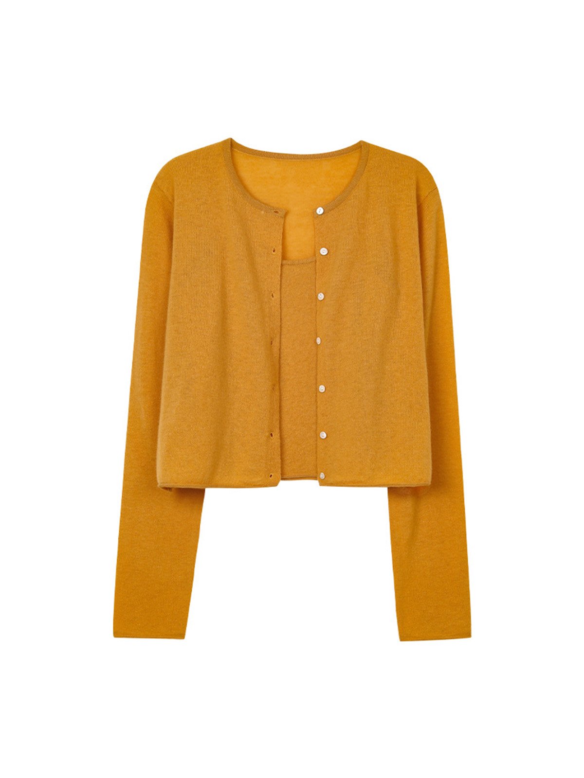 Soft 100%Wool Single-breasted Vest and Cardigan 24478 - 图片 6