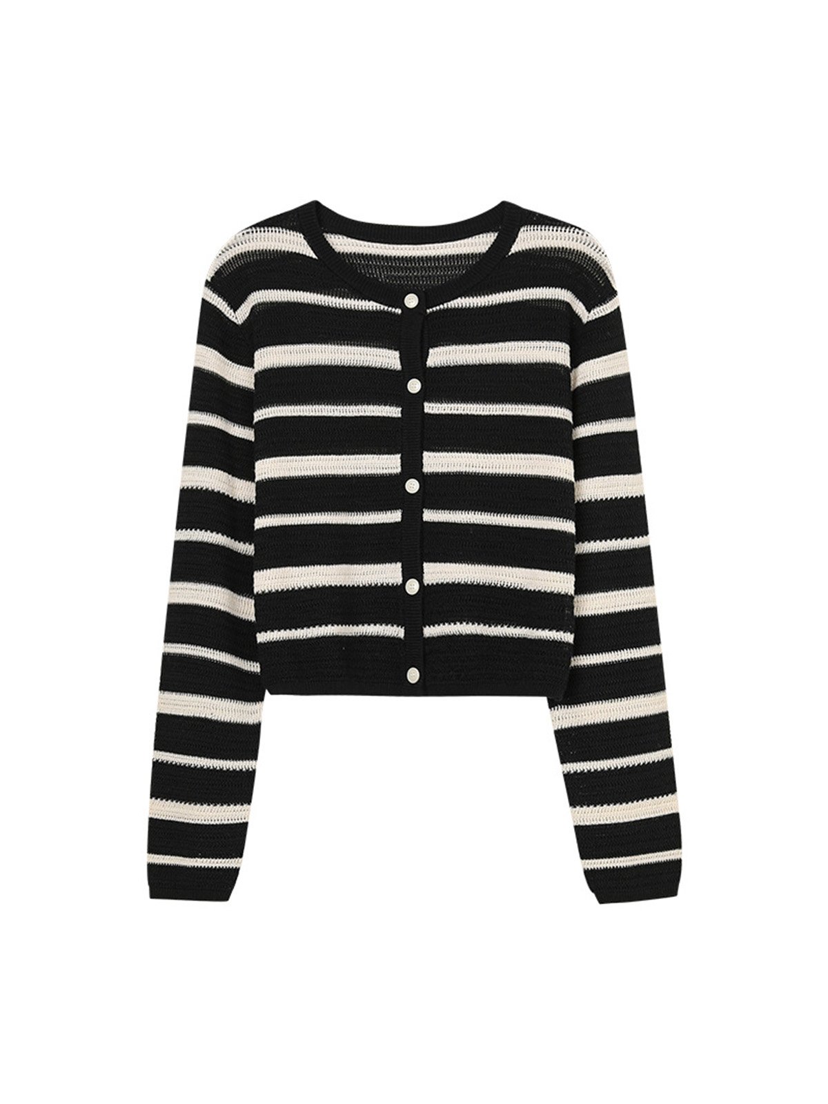 30%Wool-short Length Knitted Sweater 24633 - 图片 3