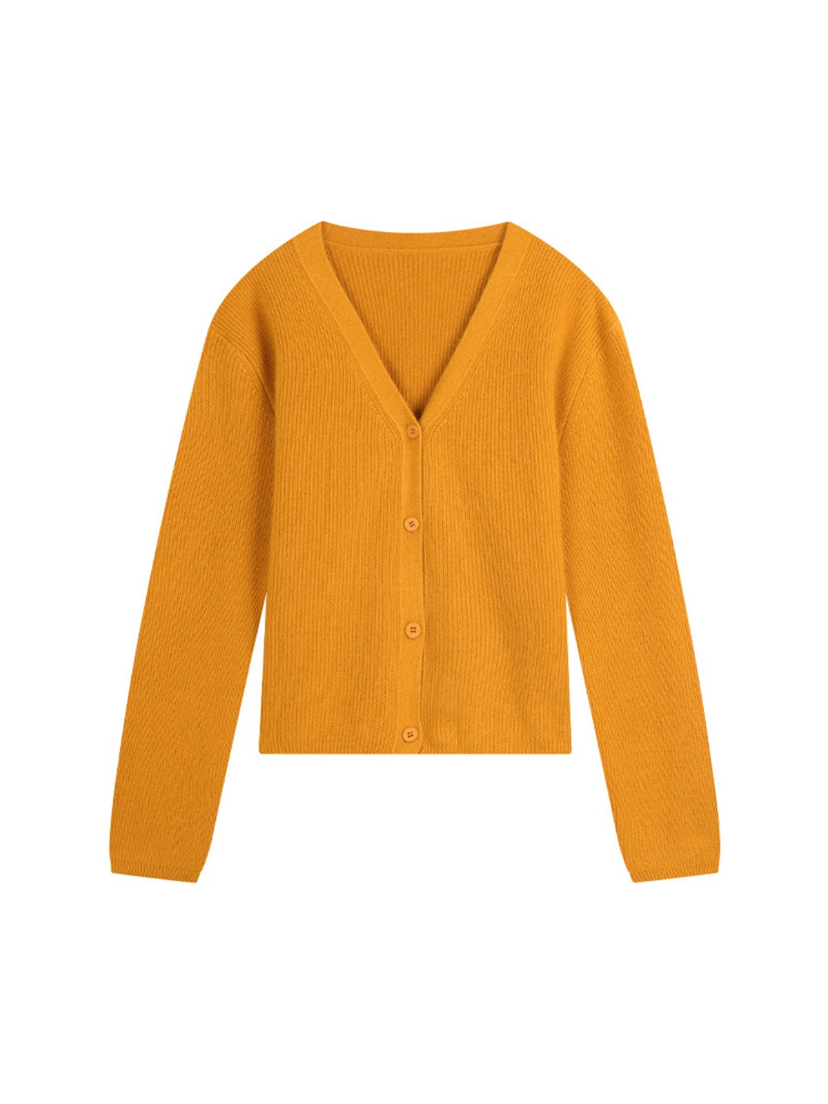 33%Raccoon and Wool v-neck cardigan knitwear 52318