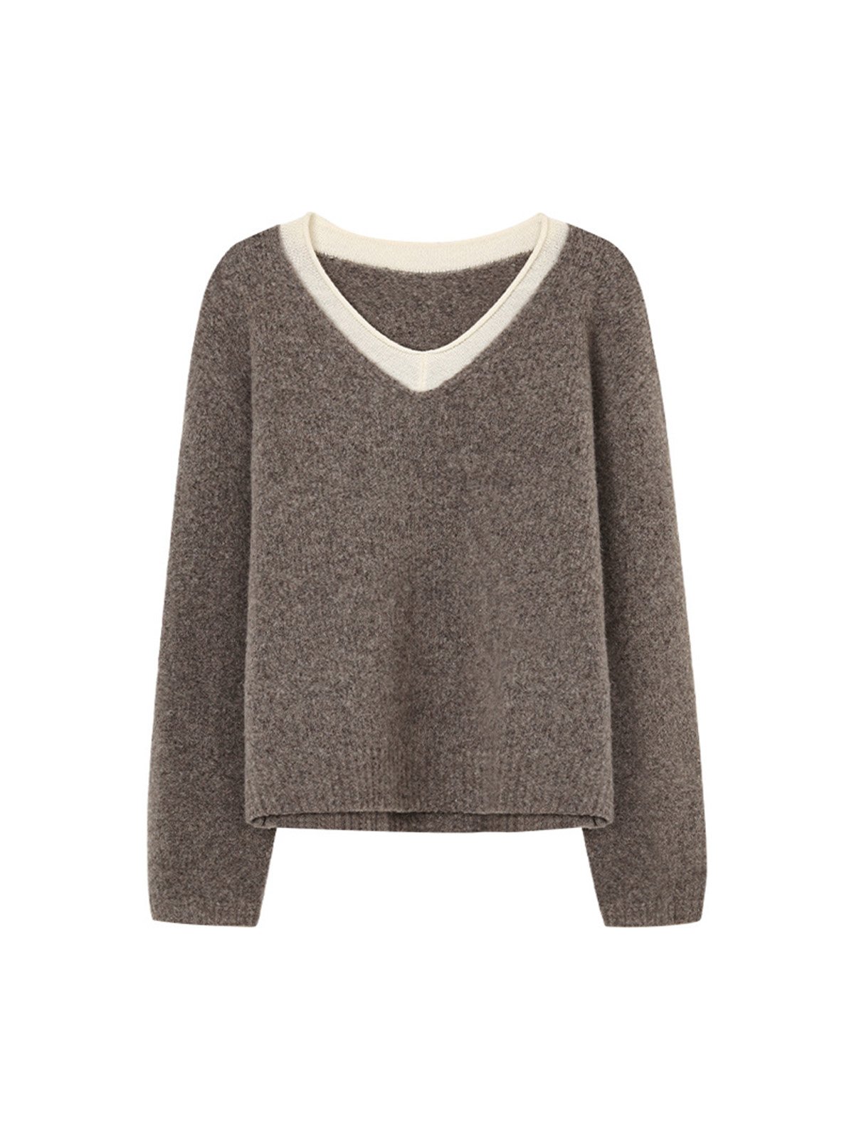 80%Wool Thick Woolen Two fakes Sweater 52368 - 图片 2