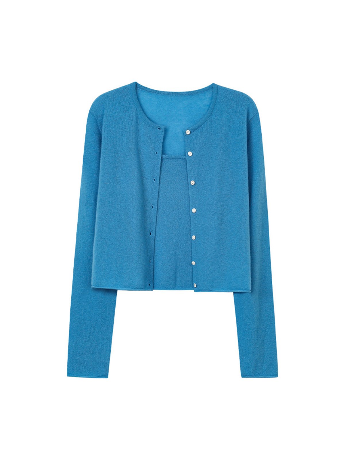 Soft 100%Wool Single-breasted Vest and Cardigan 24478 - 图片 7