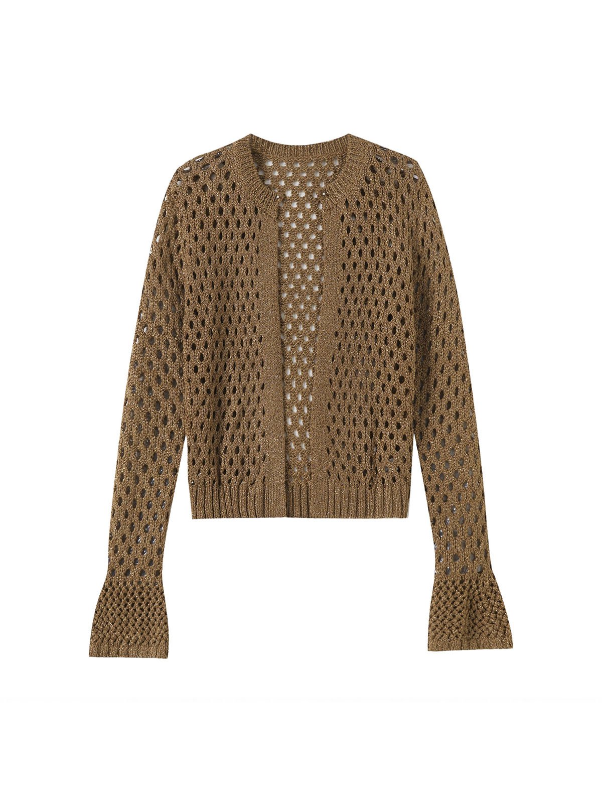 Crochet knitted cardigan coat no buttons MM2154