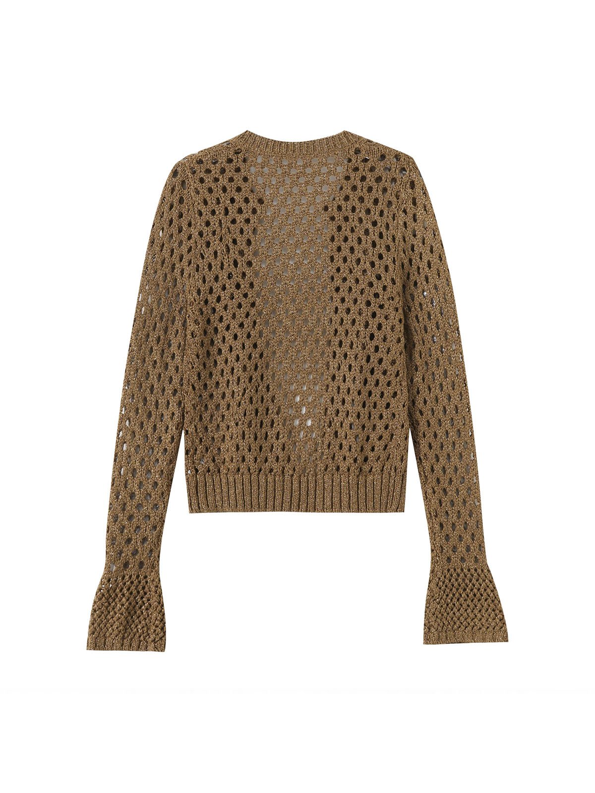 Crochet knitted cardigan coat no buttons MM2154 - 图片 2