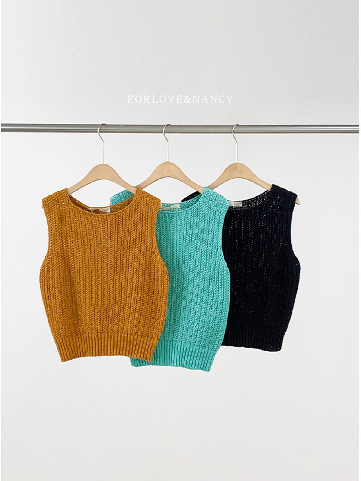 Summer Breathable Cotton Knitted Vest L482322483 - 图片 8