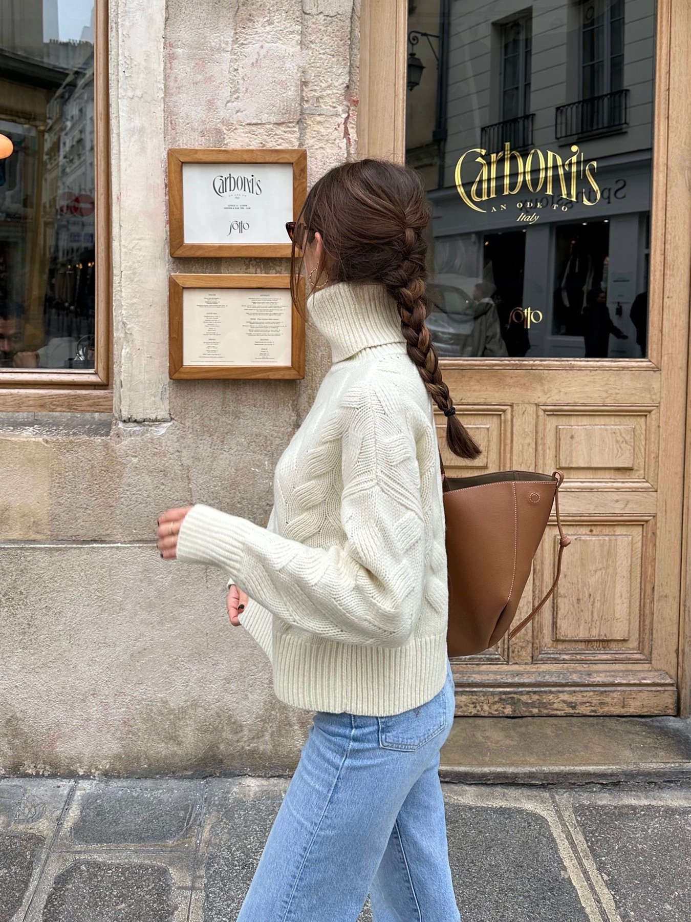 100%Acrylic Turtleneck Sweater 6169 - 图片 4