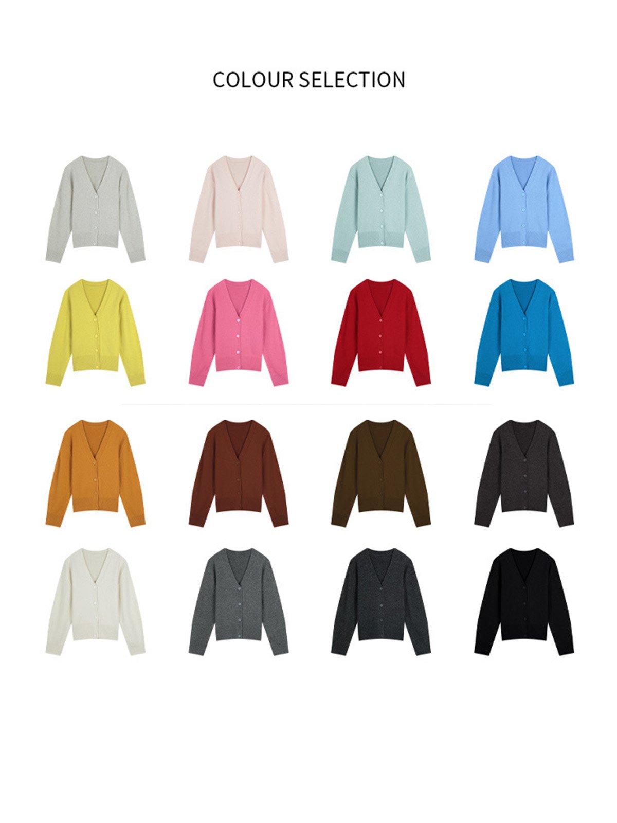 80%Wool Causal Knitted Cardigan Sweaters 52698 - 图片 5