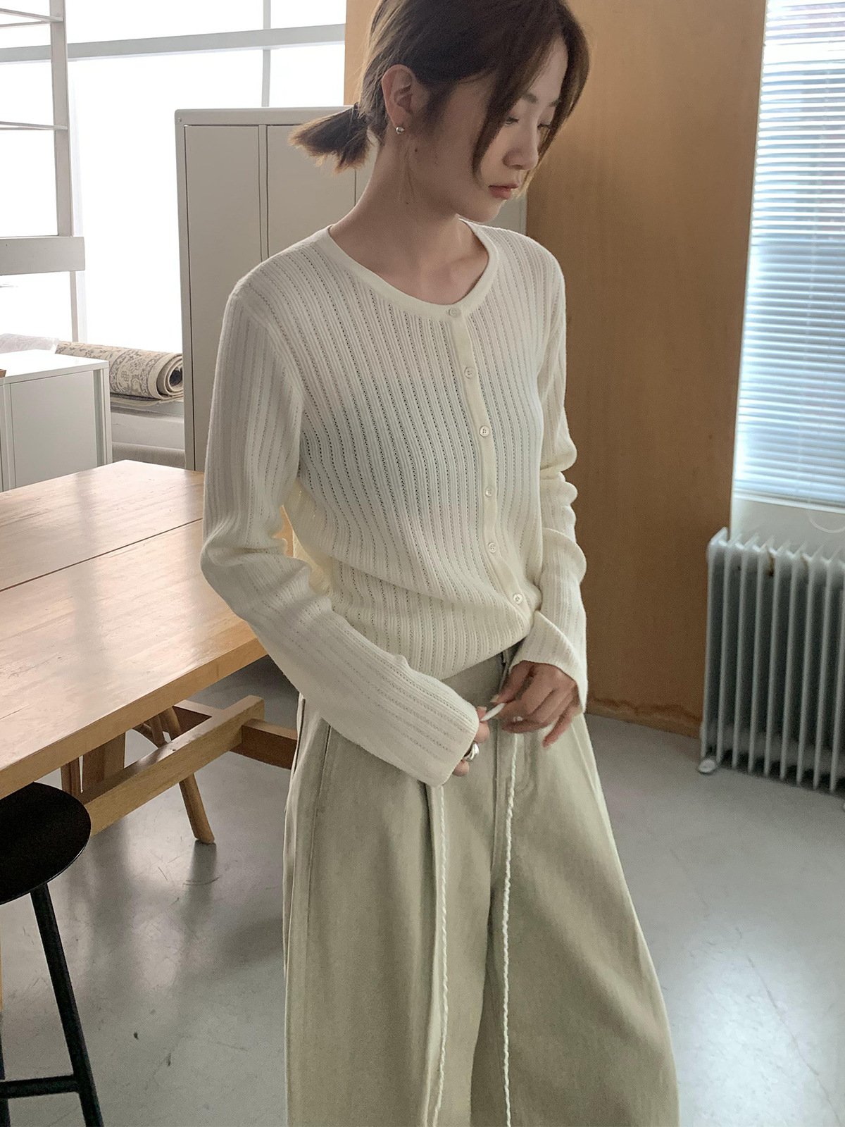 Wool Knitwear Cardigans Sweater 23432