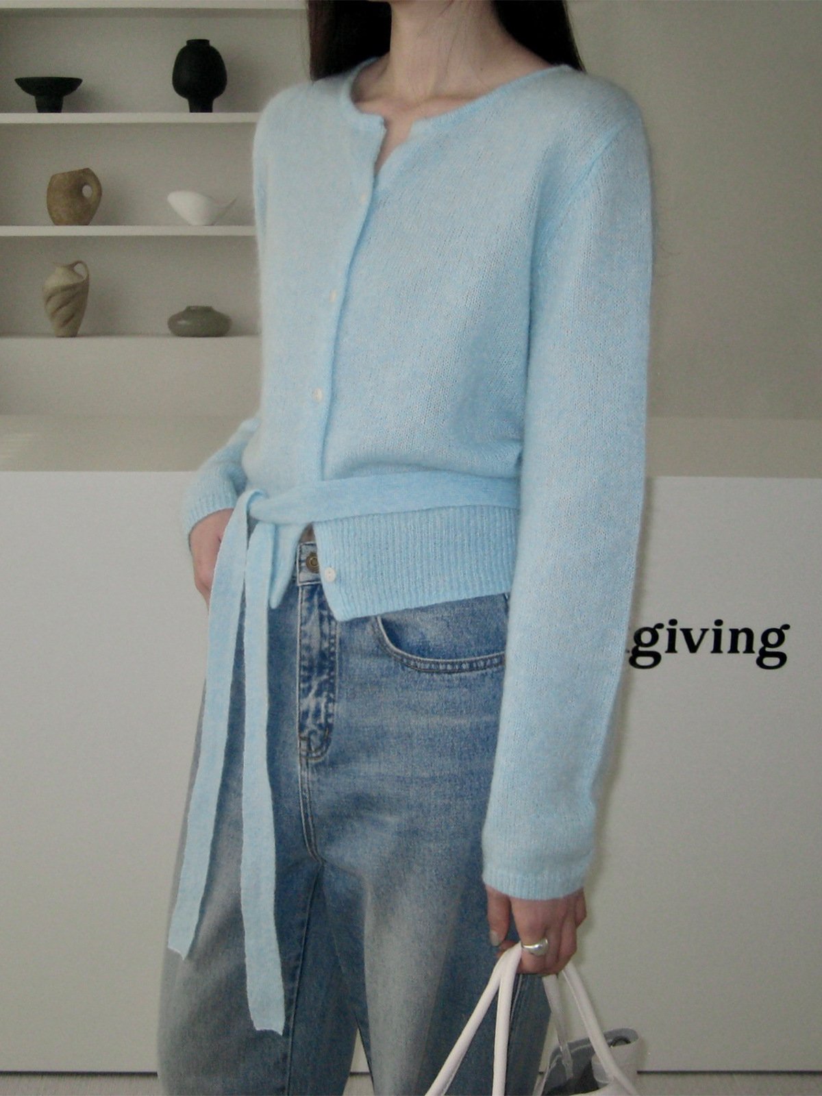 Casual Super Mohair soft cardigan-knitwear 21024349533 - 图片 3