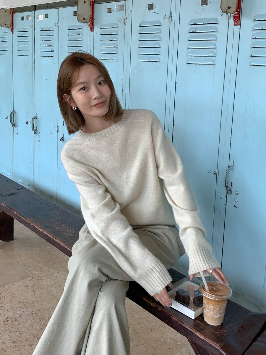 78%Wool and 15%Alpaca Sweater Pullover Knitwear 68913 - 图片 3