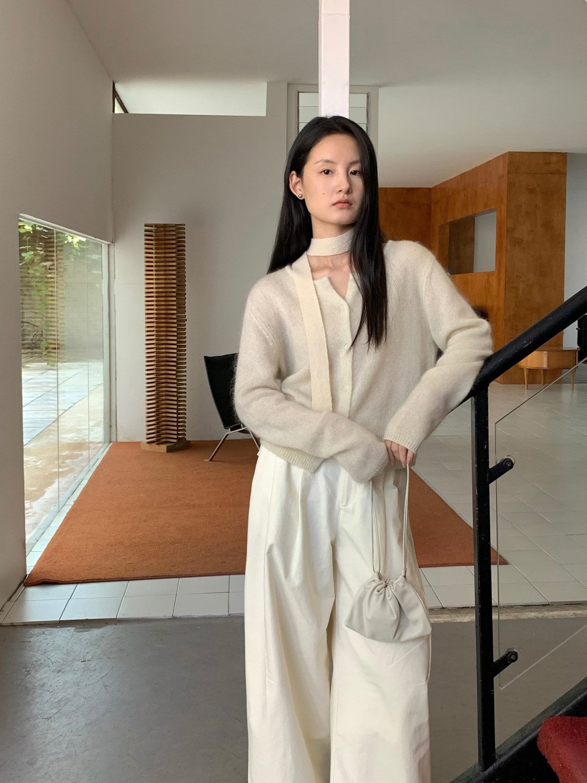 Casual Super Mohair soft cardigan-knitwear 21024349533