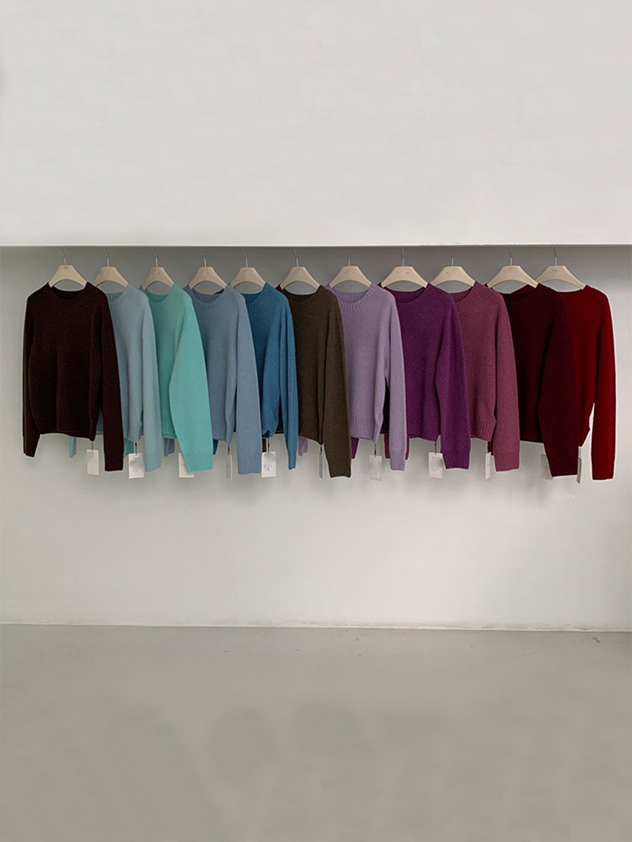78%Wool and 15%Alpaca Sweater Pullover Knitwear 68913 - 图片 5