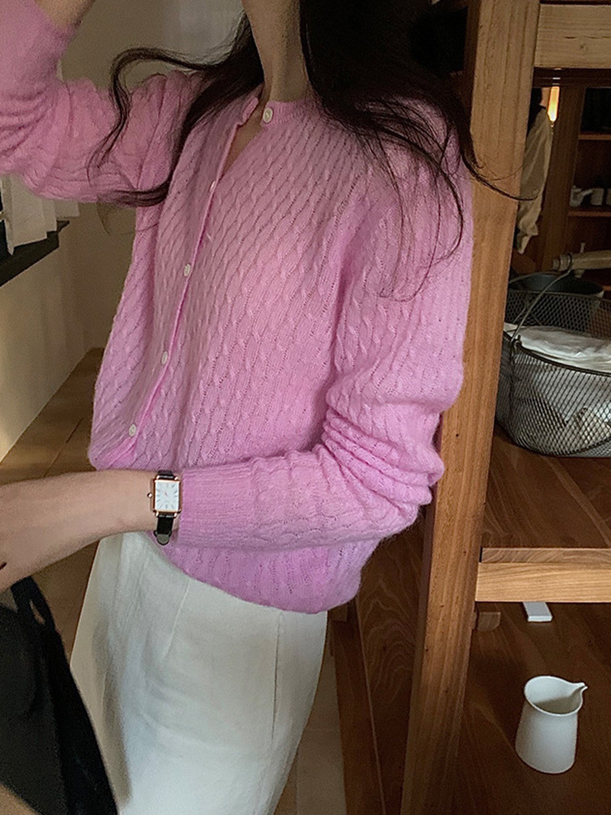 Super Mohair Wool Soft Women's Sweater 52312 - 图片 3