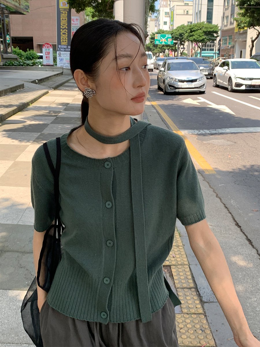 100%Wool Cardigan Colorful sweater 43MAZ52090 - 图片 4