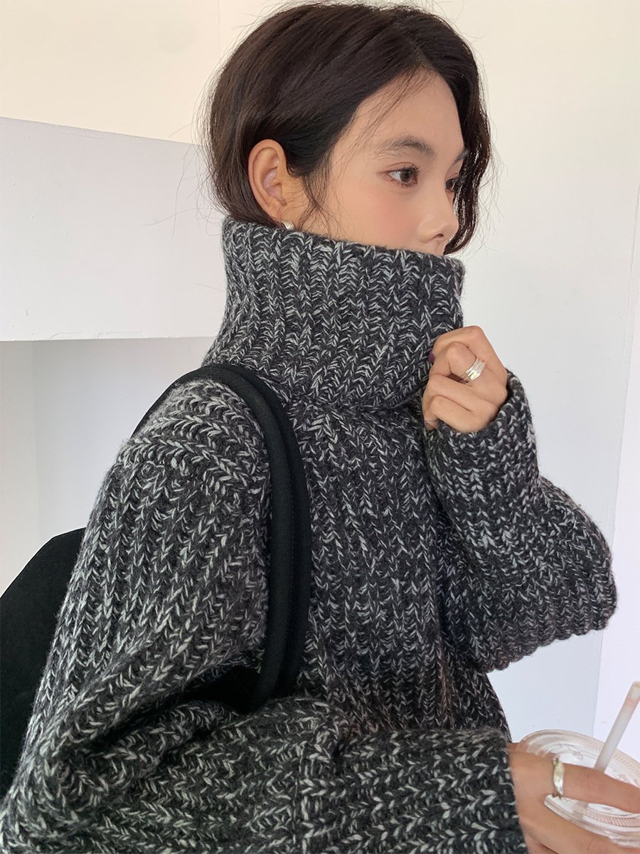 100% Wool Pullover Thick Knitwear44MG52866 - 图片 2
