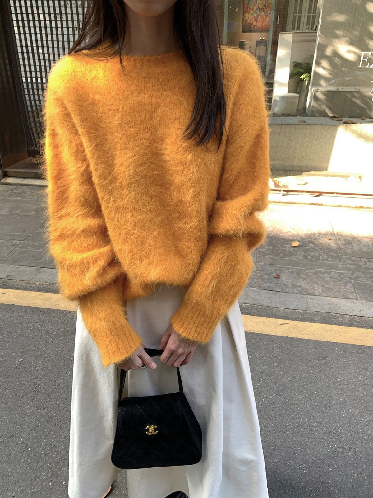78%Alpaca Wool knitted sweater 68952 - 图片 4