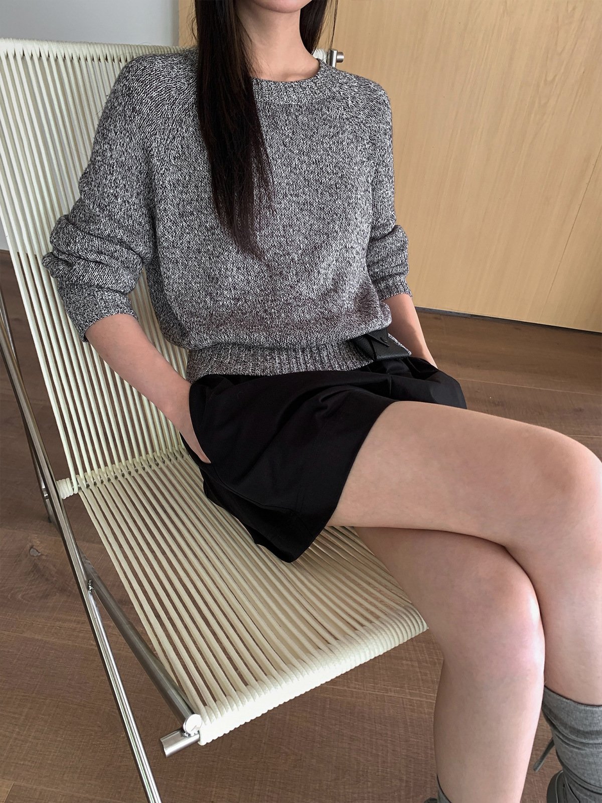 Loose and comfortable Linen Autumn Knitwear 25415 - 图片 3