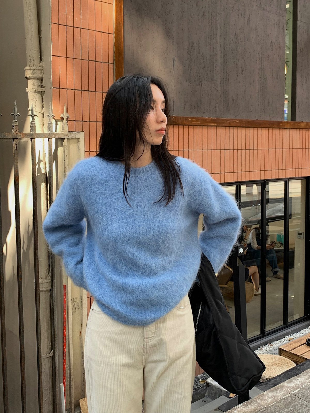 78%Alpaca Wool knitted sweater 68952