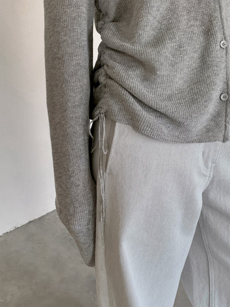 Linen and Cotton V-neck Cardigan Knitwear 51MF53812 - 图片 3