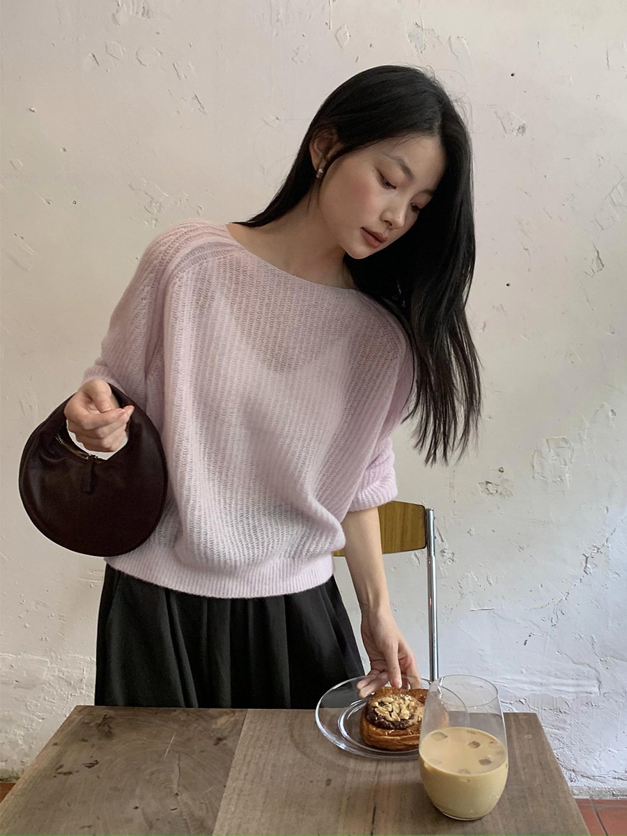 Suit 75%Cashmere and 25%Silk Pullover knitwear52382 - 图片 3