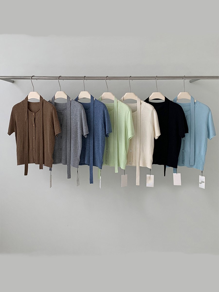 100%Wool Cardigan Colorful sweater 43MAZ52090 - 图片 7