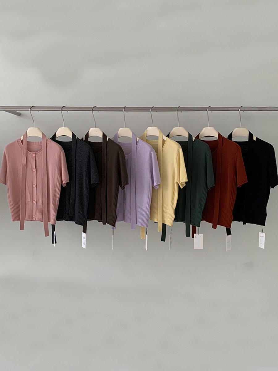 100%Wool Cardigan Colorful sweater 43MAZ52090 - 图片 6