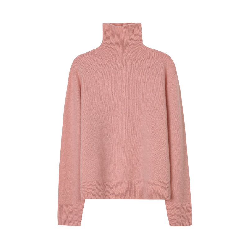 Custom high-neck 100% Wool women sweater MG1236 - 图片 8