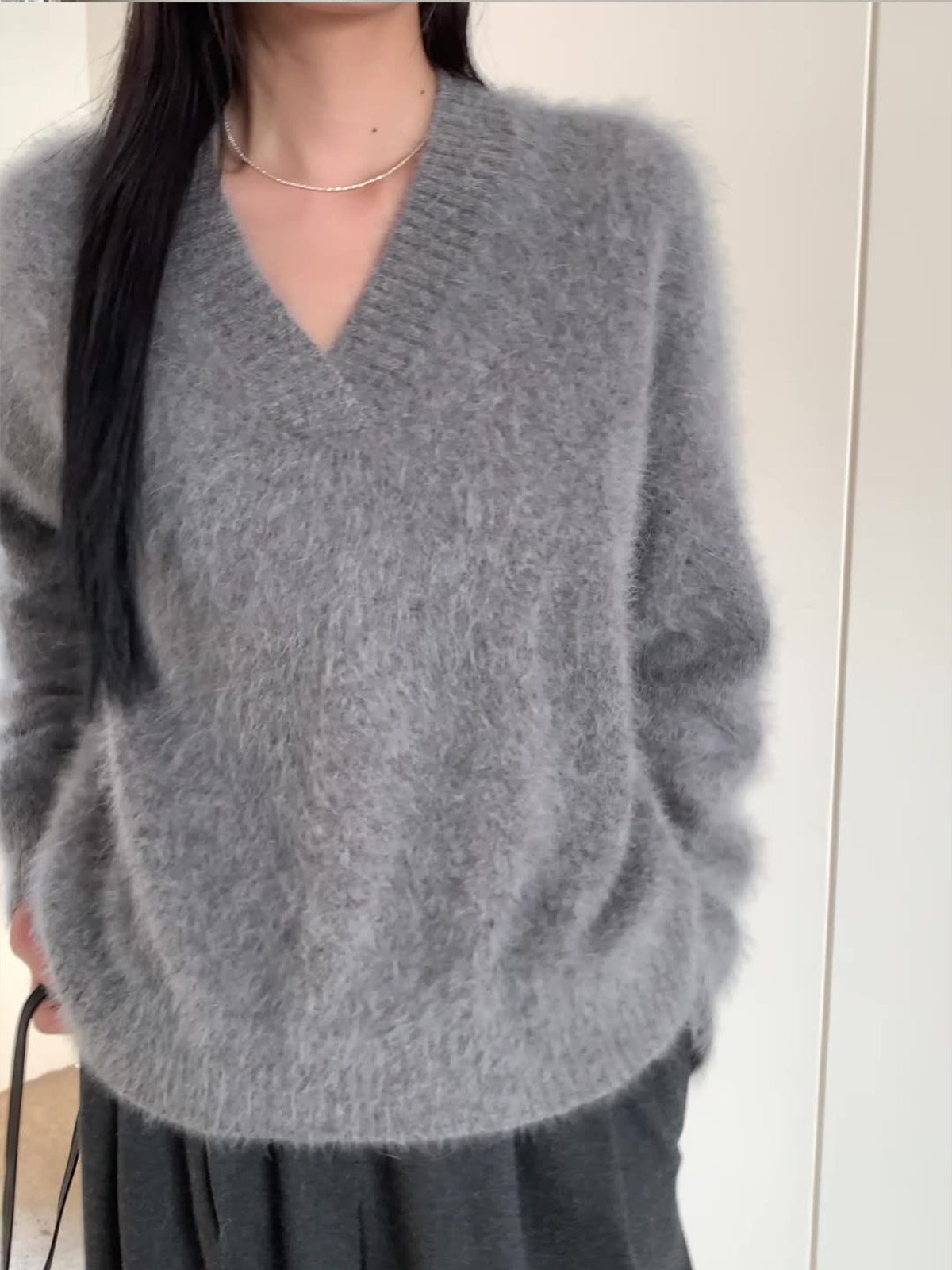 Warm fleece knitted sweater L321524911 - 图片 6