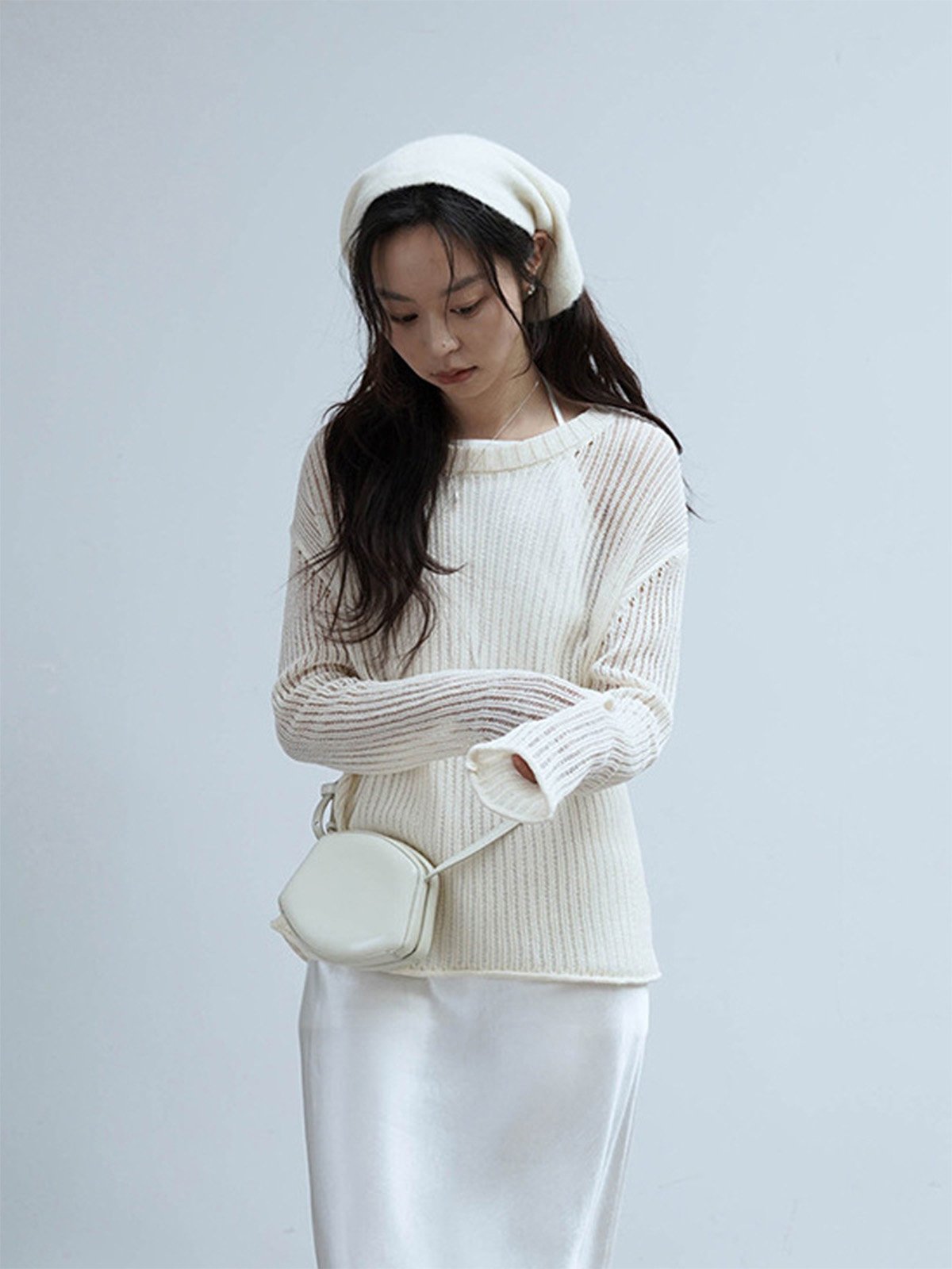 Tencel, Cotton and Paper Knitwear in Summer D411541028 - 图片 4