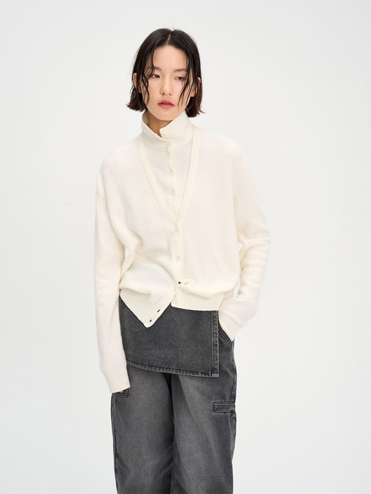 Soft Wool Knitted Cardigan Sweater