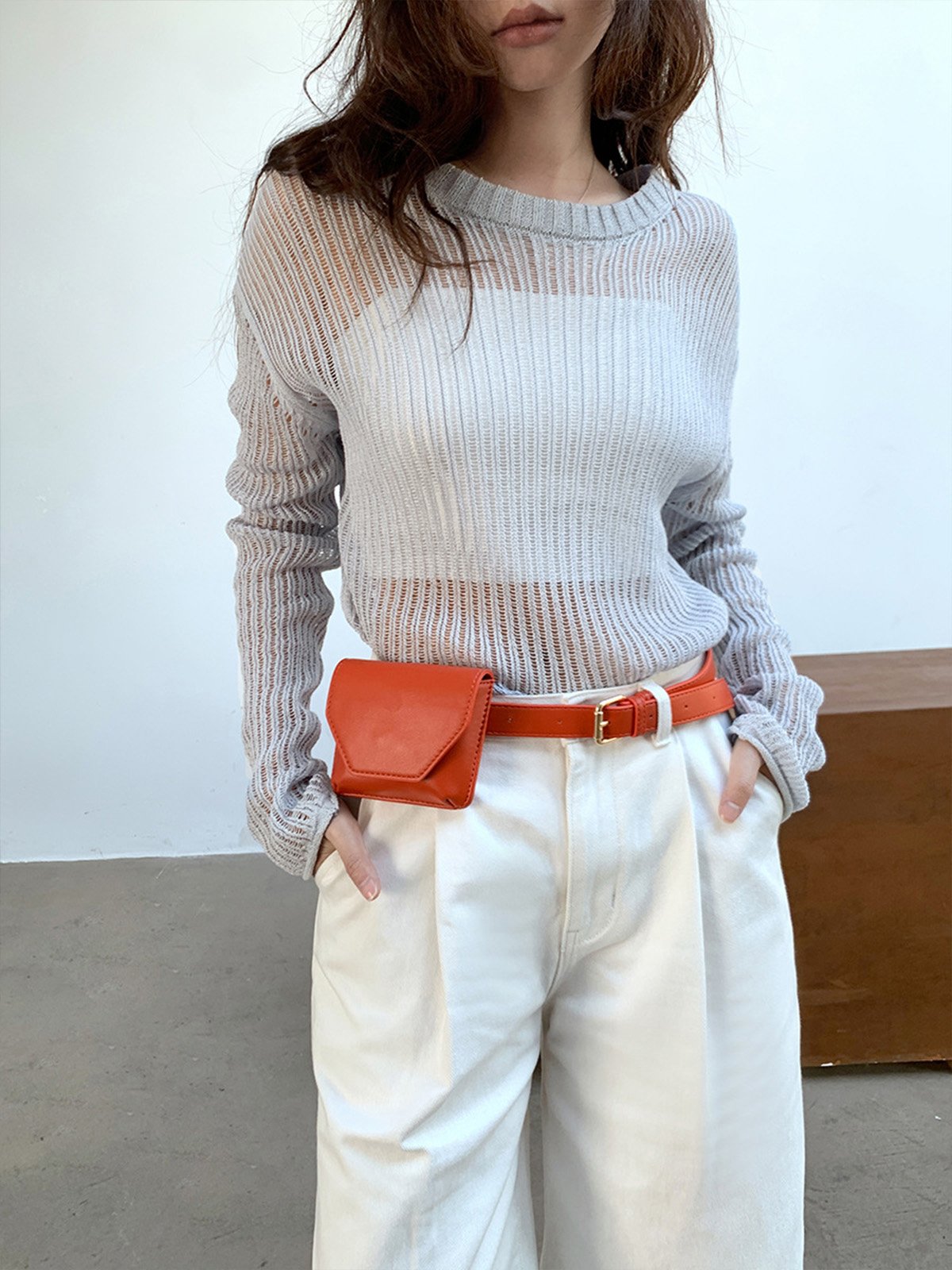 Tencel, Cotton and Paper Knitwear in Summer D411541028 - 图片 2