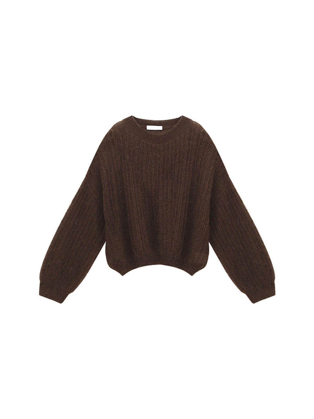 Mohair and Wool Crew neck Sweater D4215230860 - 图片 5