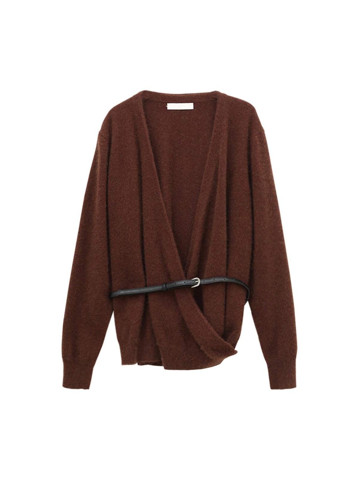 30% Raccoon and 10% Wool Cardigan Sweater L310644920 - 图片 5