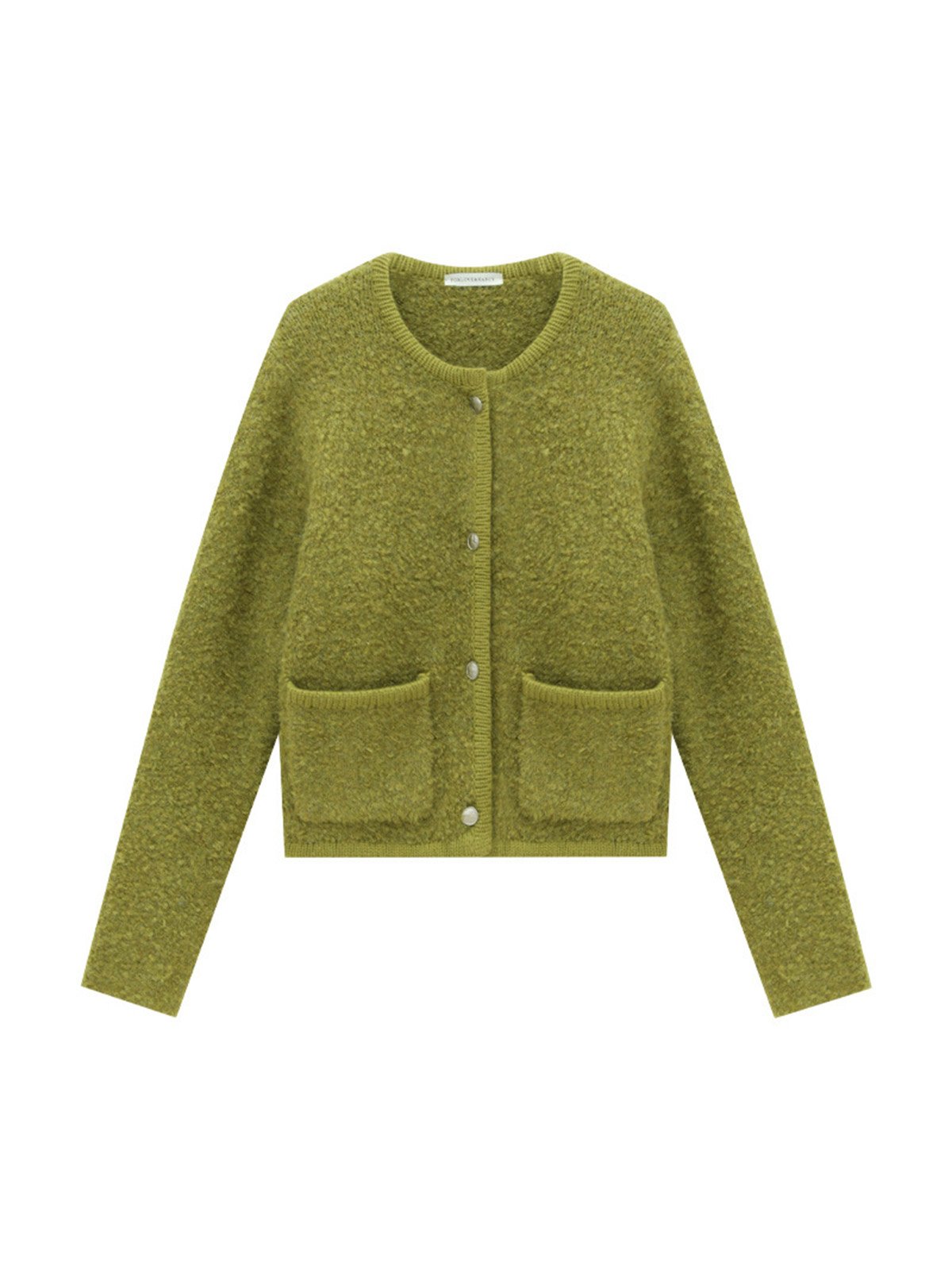 15% Wool Cardigan Sweater Single-breasted L4206241523